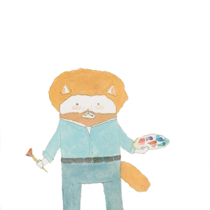 Bob Ross Cat